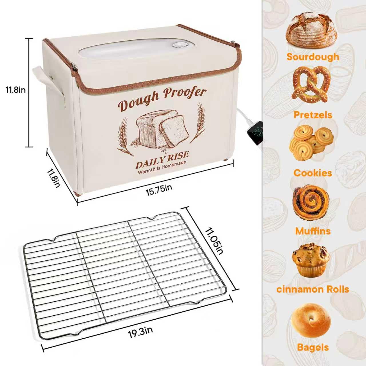IDACYRIA travel-friendly foldable proofer fits small kitchens and trips.
