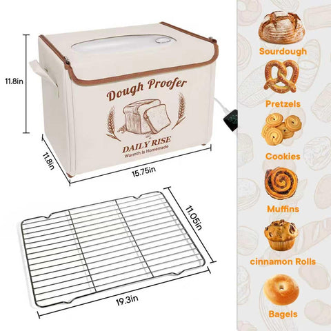 IDACYRIA travel-friendly foldable proofer fits small kitchens and trips.