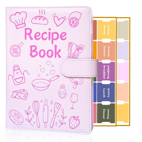 IdeaMarlle Recipe Book leather cover close-up shows premium craftsmanship for durable kitchen keepsakes.