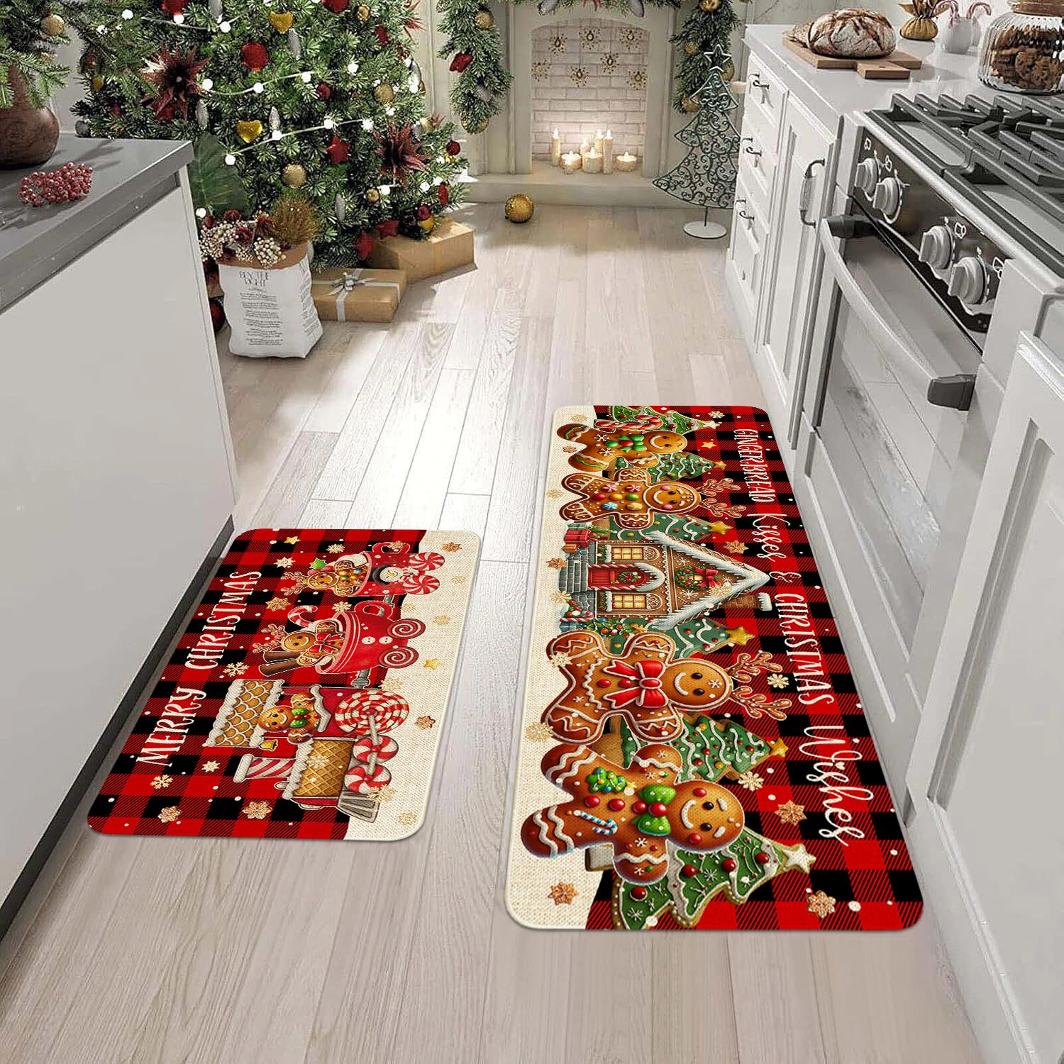 Ideasonna hallway display shows Christmas rug runner alternative use