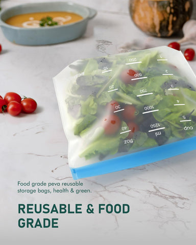 IDEATECH PEVA material bags are food-grade and PVC-free for safe on-the-go storage
