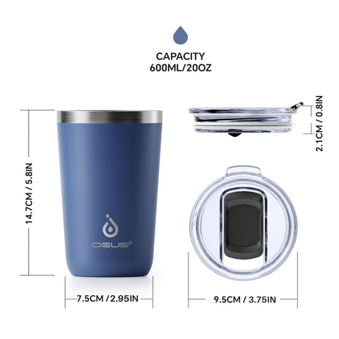 20oz capacity ideal for home, office, and travel
