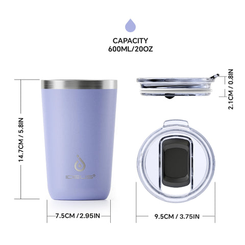 Ideus interior uses food-grade stainless steel for safe beverage contact