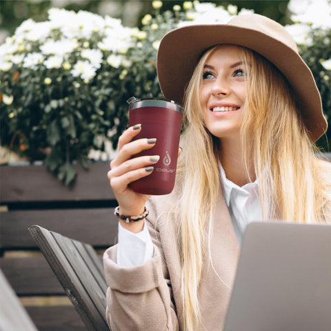 Versatile Ideus travel mug suitable for home, office and outdoors