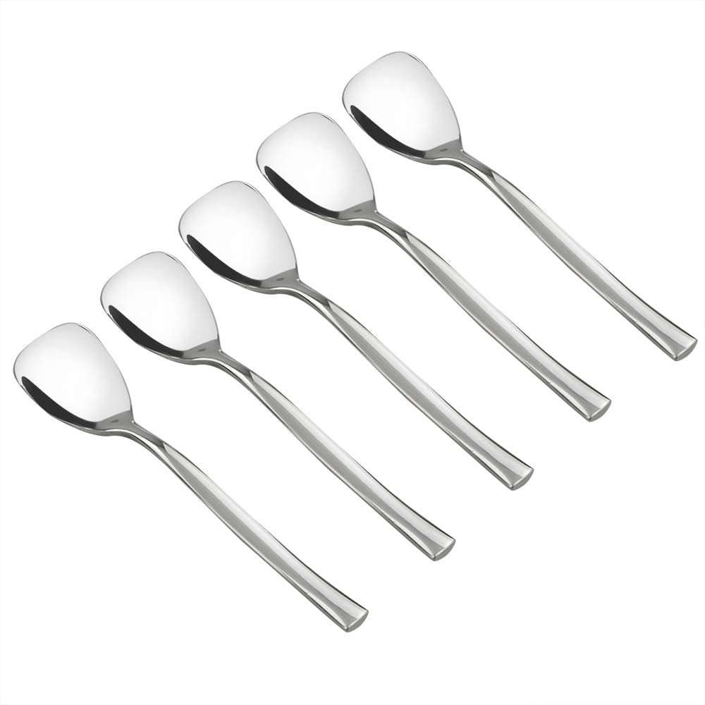 Idomy triangle dessert spoons 12pc set shown for elegant desserts