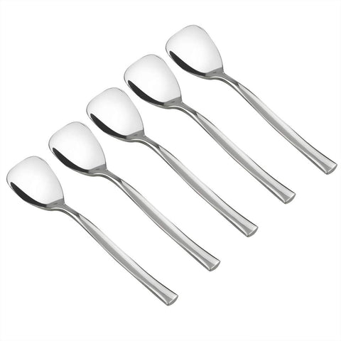 Idomy triangle dessert spoons 12pc set shown for elegant desserts