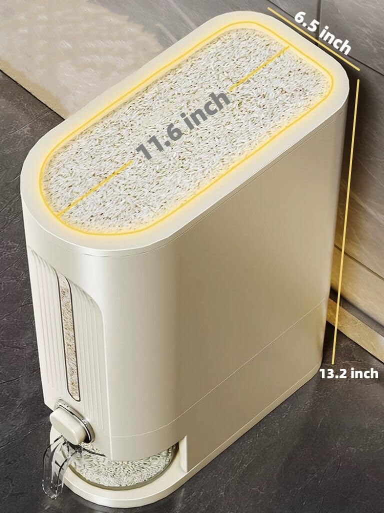 IEEK 12-lb storage ideal for rice, nuts, and cereals.