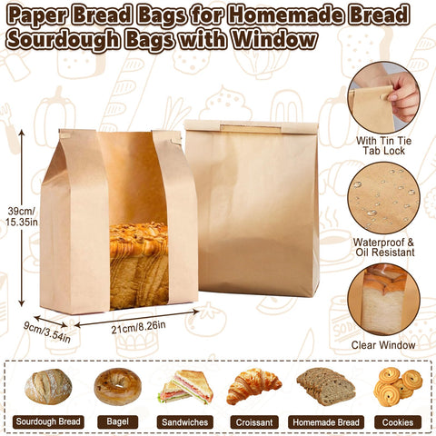 IELECMG beeswax-lined bread bag offers eco-friendly storage.