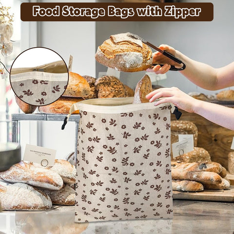 IELECMG versatile bread storage for fridge, freezer, pantry.