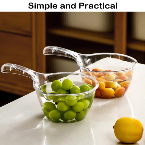 Iensen green ladle used for dishwashing and bath prep tasks.