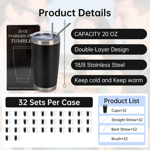 IEOVIEE bulk tumbler in gift box, ideal for events and giveaways.