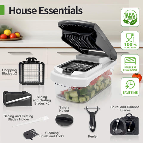 iETH spiralizer attachment creating creative veggie shapes