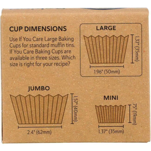 If You Care unbleached large baking cups full-stack ready for batch baking.