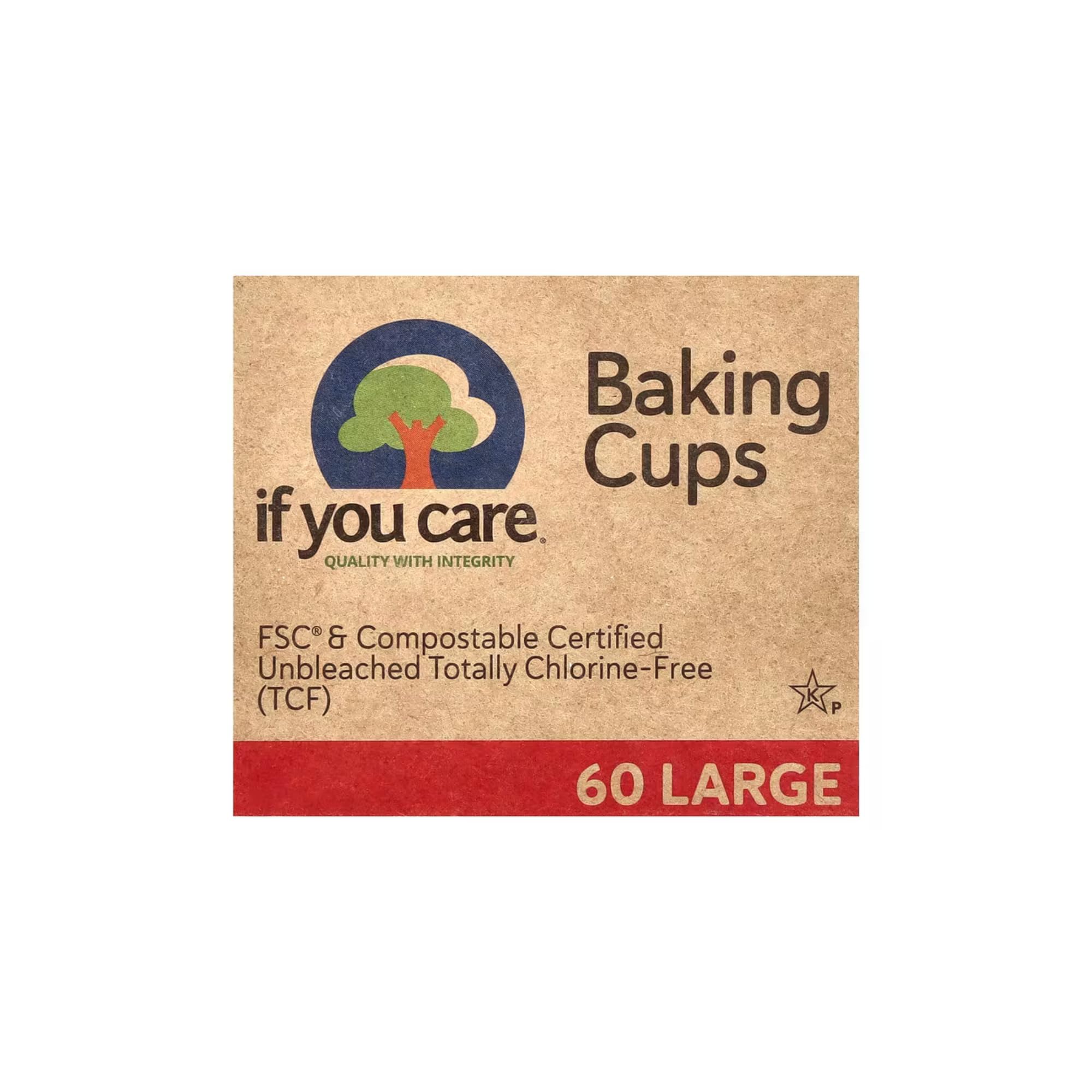 If You Care packaging shows 60 cups in a 3-pack for eco-conscious kitchens.