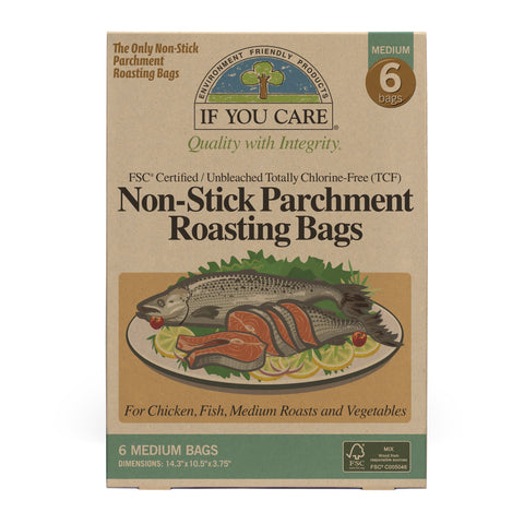 If You Care non-stick parchment roasting bag, medium natural, seals in juices for juicy roasts
