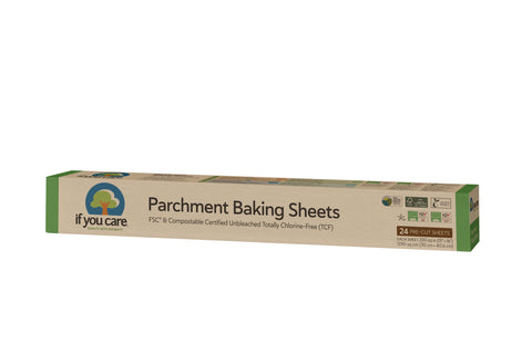 If You Care parchment paper sheets on a 12.5x16 pan for easy release and clean baking