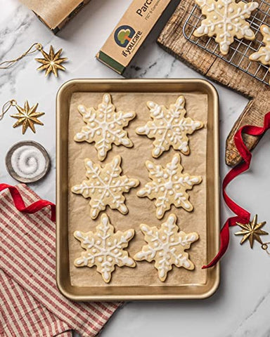 If You Care silicone-coated parchment sheet demonstrates nonstick performance for easy baking.