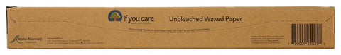 If You Care unbleached waxed paper roll for safe food wrapping and non-stick surface.