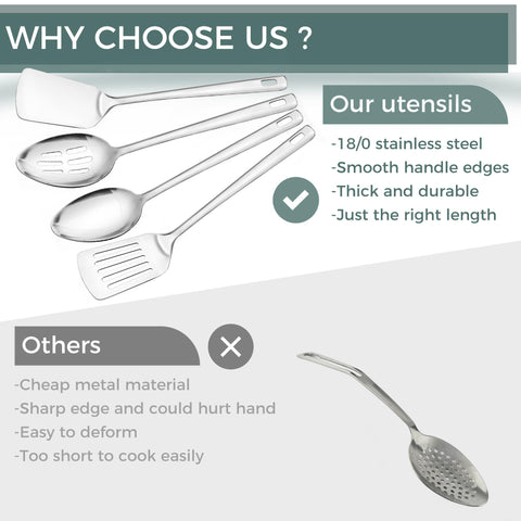 IFERRRENS serving spoons and spatula—versatile tools for catering, buffets, and home meals.