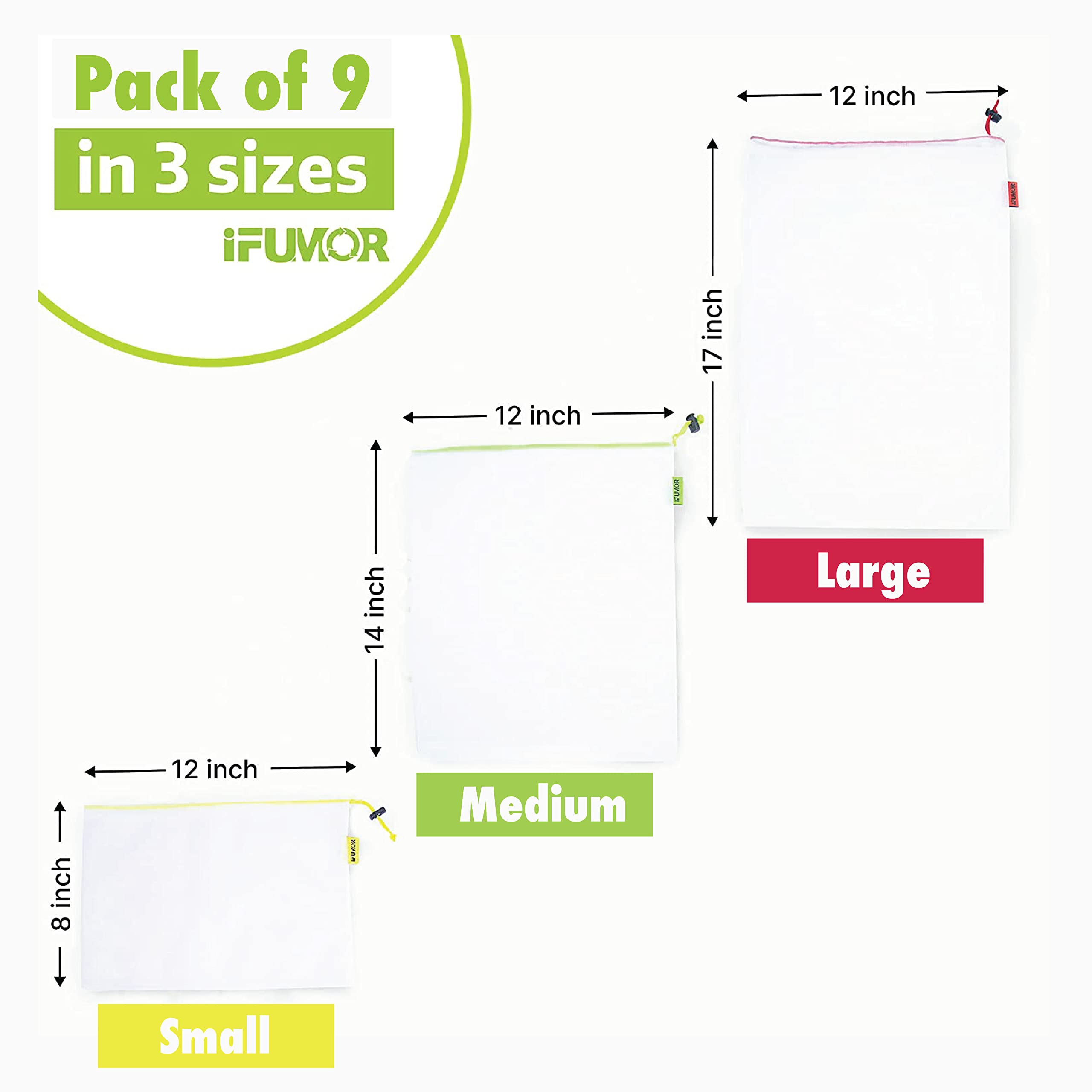 iFUMOR BPA-free, food-contact safe bags for groceries.