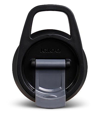 Igloo 20 oz tumbler with no-look-sip indicator enables easy one-handed use.