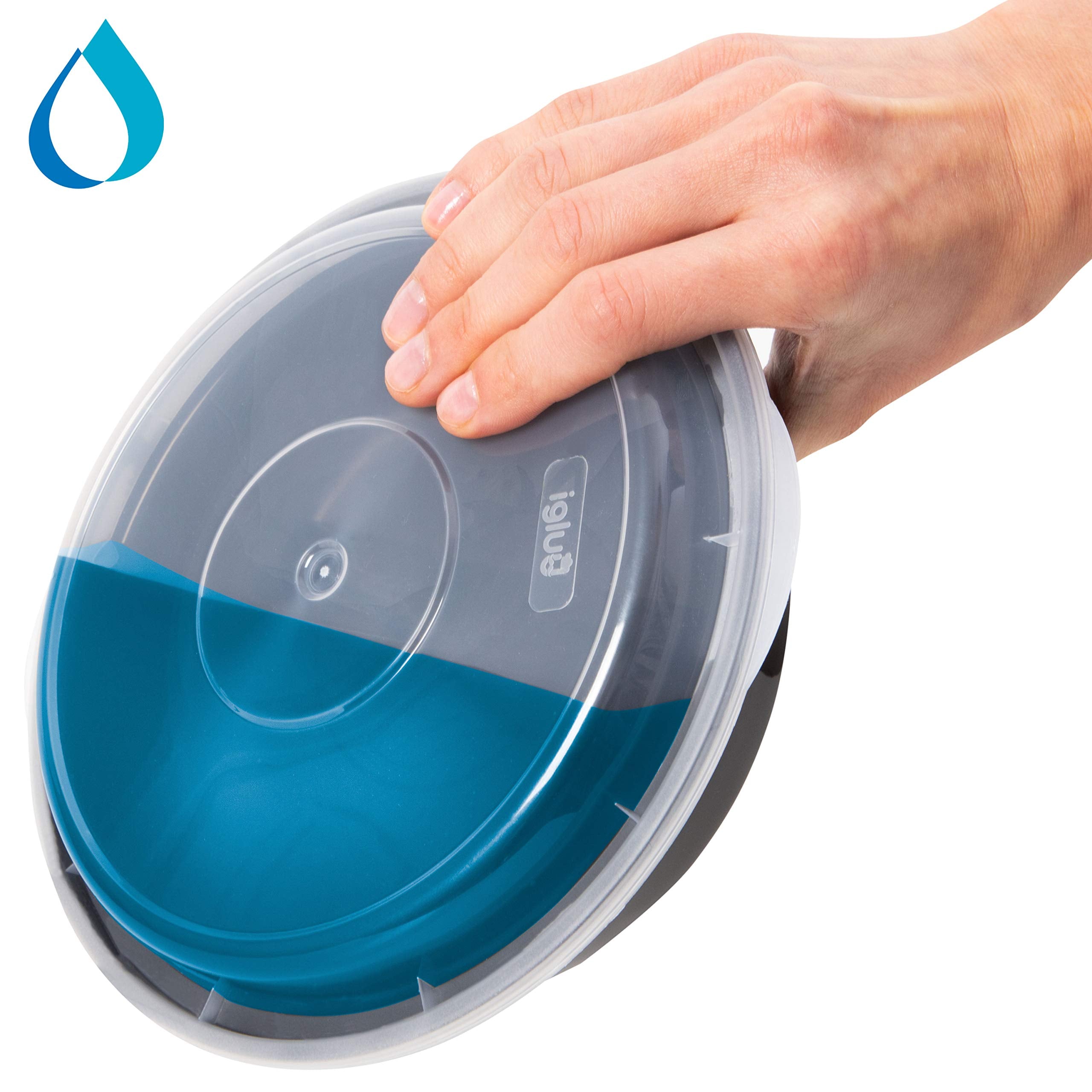 Igluu durable BPA-free plastic stands up to freezing and reheating cycles.