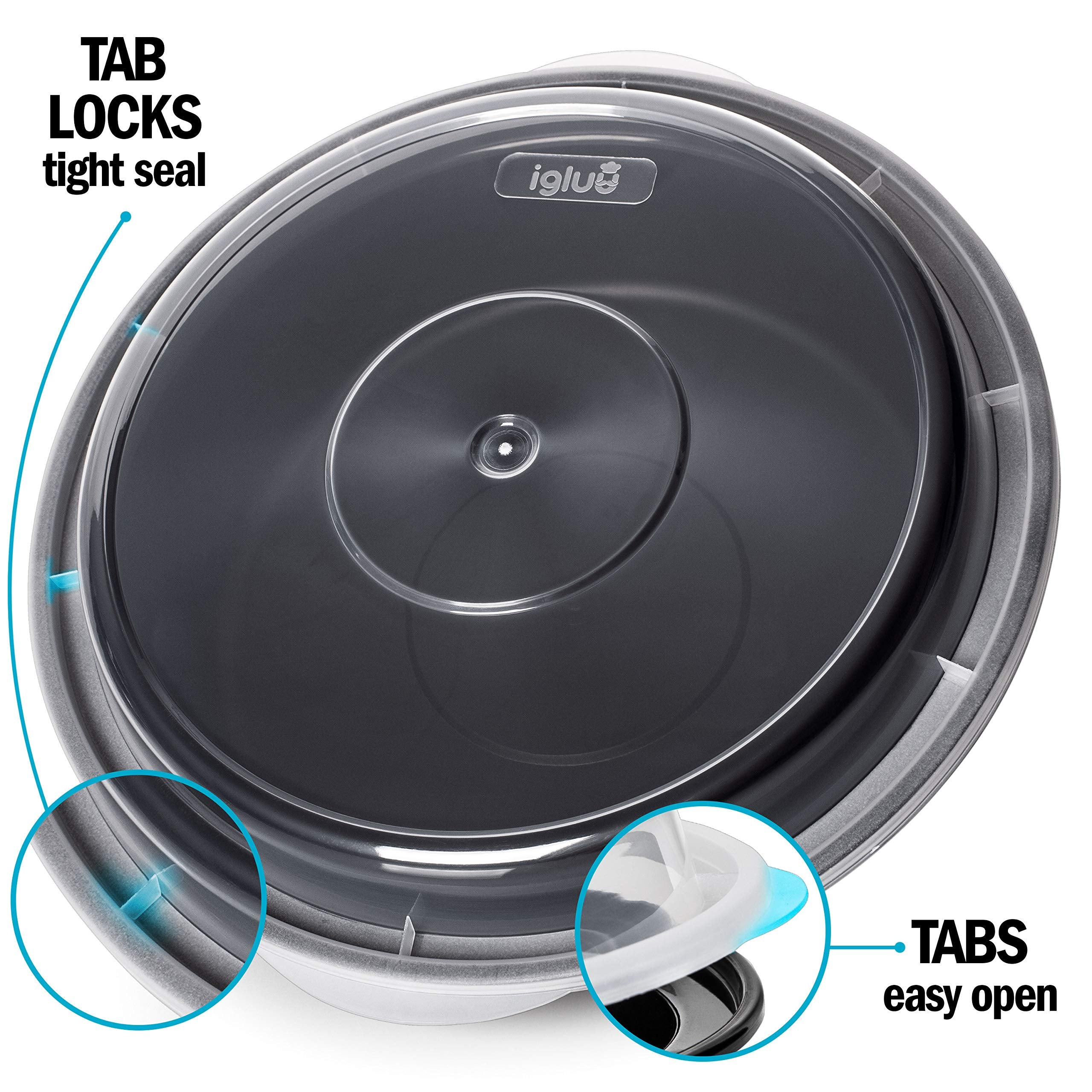 Igluu Meal Prep container is microwave-safe and easy to reheat meals.