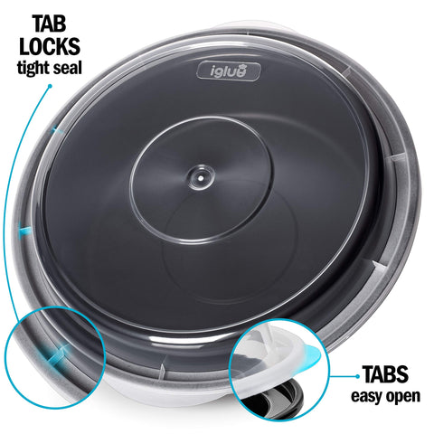 Igluu Meal Prep container is microwave-safe and easy to reheat meals.