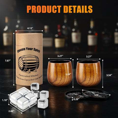 Ignismok reusable metal ice cubes chilling a drink without dilution.