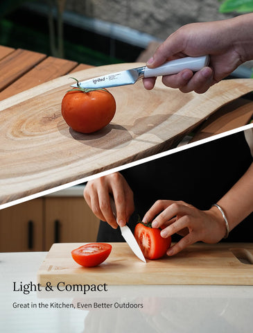 Ignited Cutlery easy peeling and precise trimming for small fruits and herbs