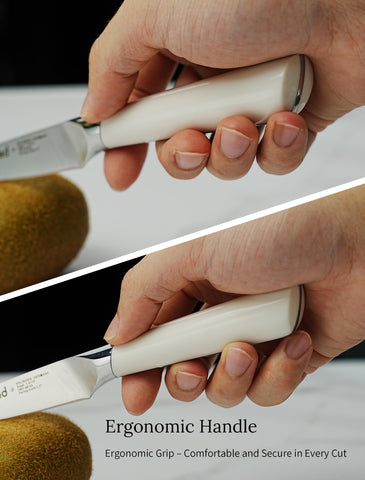 Ignited Cutlery stain-resistant German steel blade resists wear for daily kitchen use