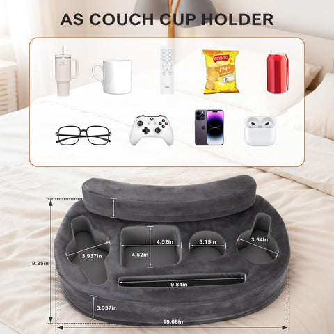 IGOHEALS couch pillow side pockets for remotes and phones