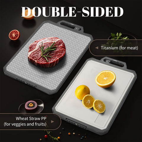 IGOYE large 17.2x12 inch cutting board in kitchen.