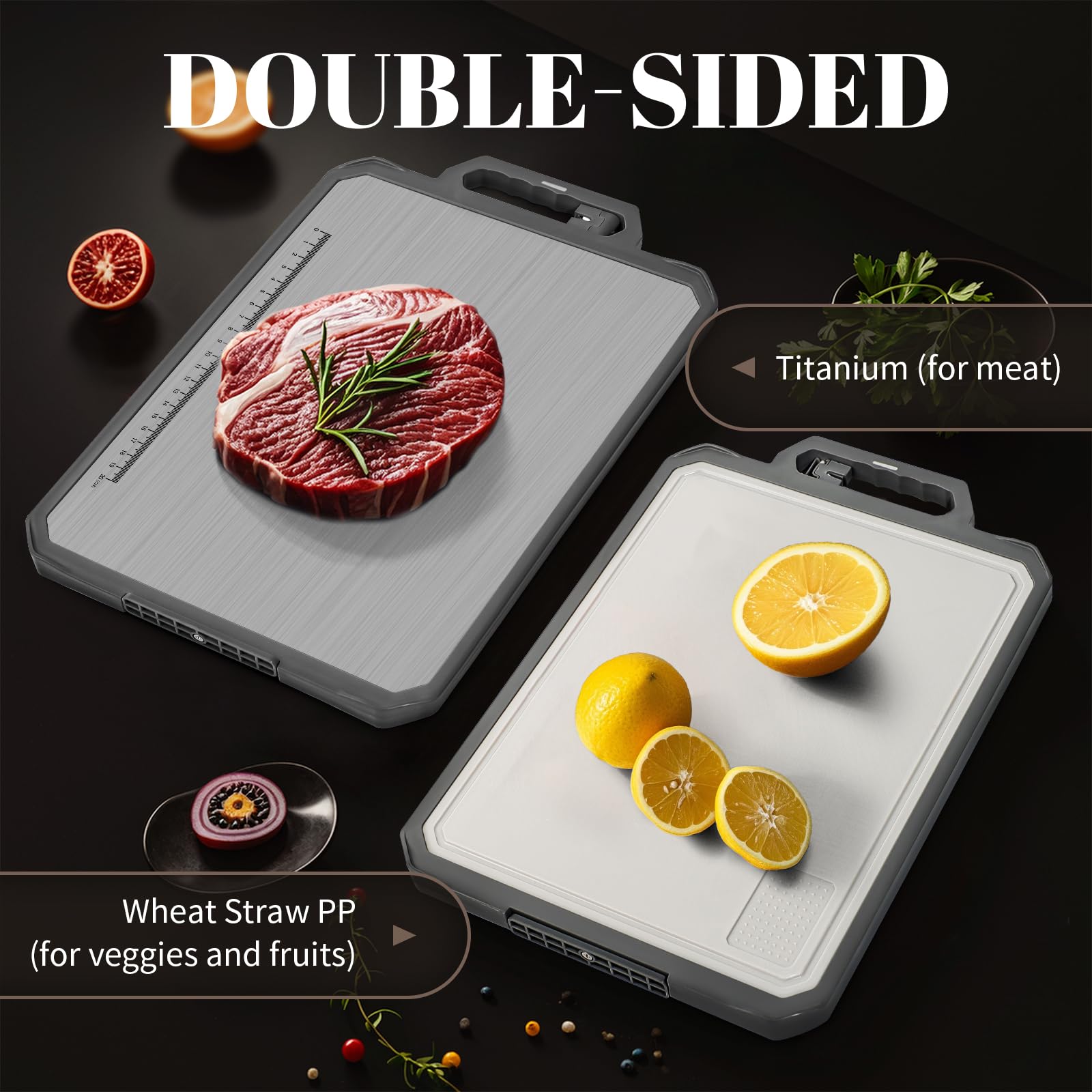 IGOYE large 17.2 by 12-inch cutting surface for bigger ingredients