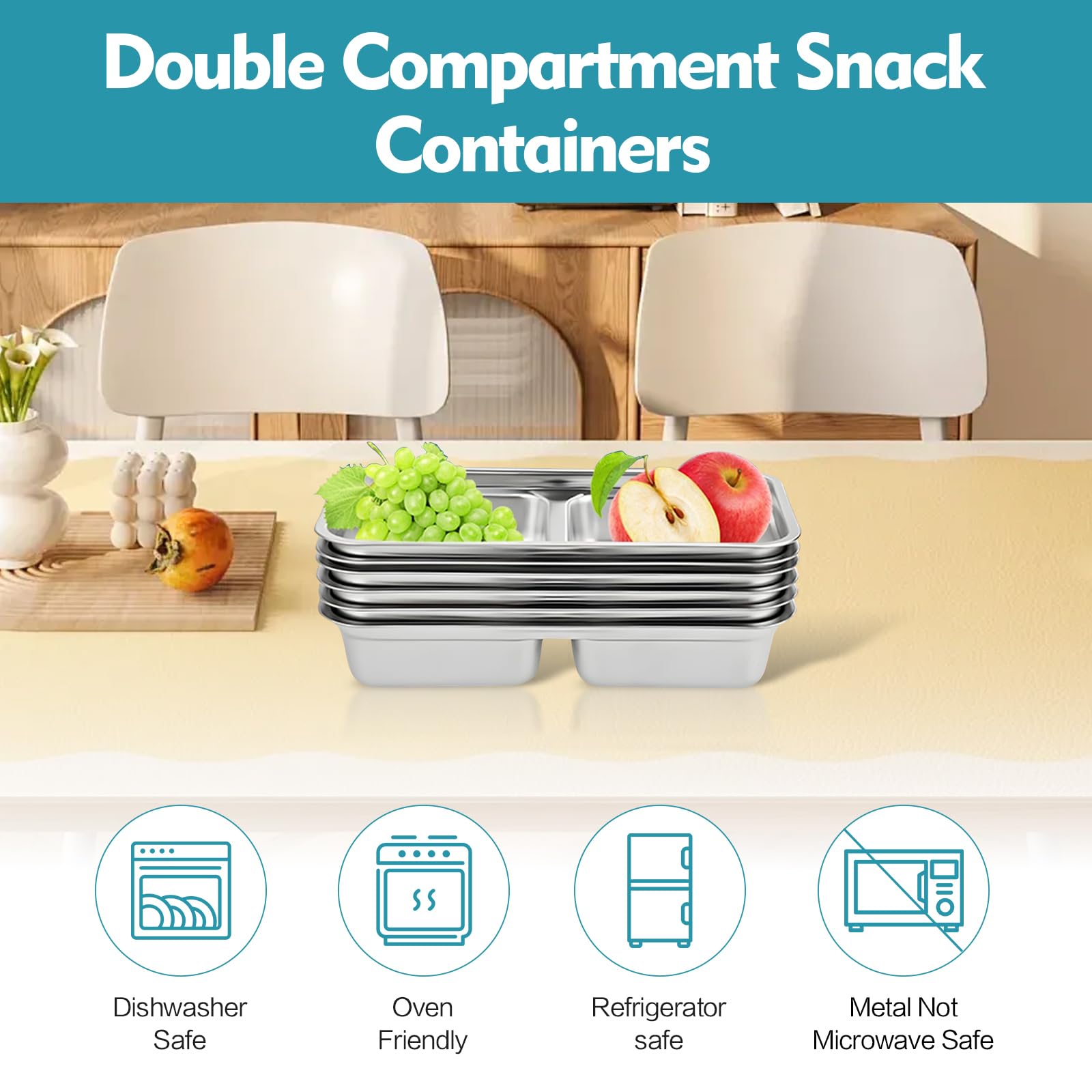 IGRARK dishwasher-safe reusable container simplifies cleanup after meals.
