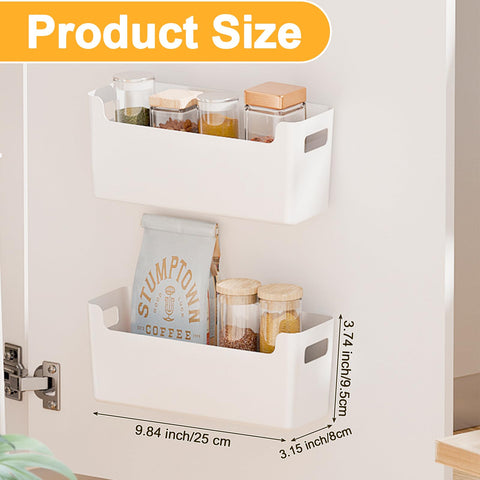 IGUOCY adhesive-mount inside cabinet door demonstrates easy, drill-free installation