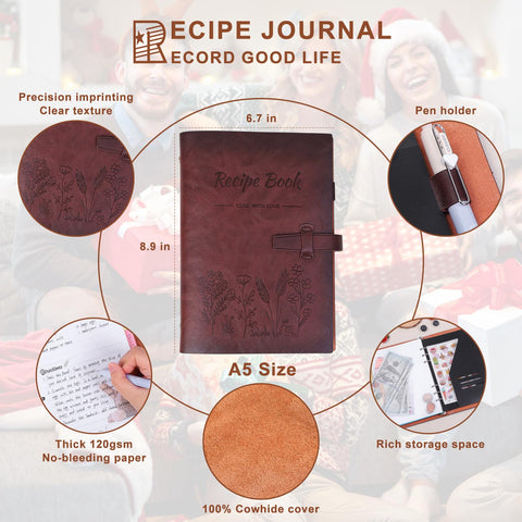 iHoesdste embossed leather cover detail highlights craftsmanship and lasting style.