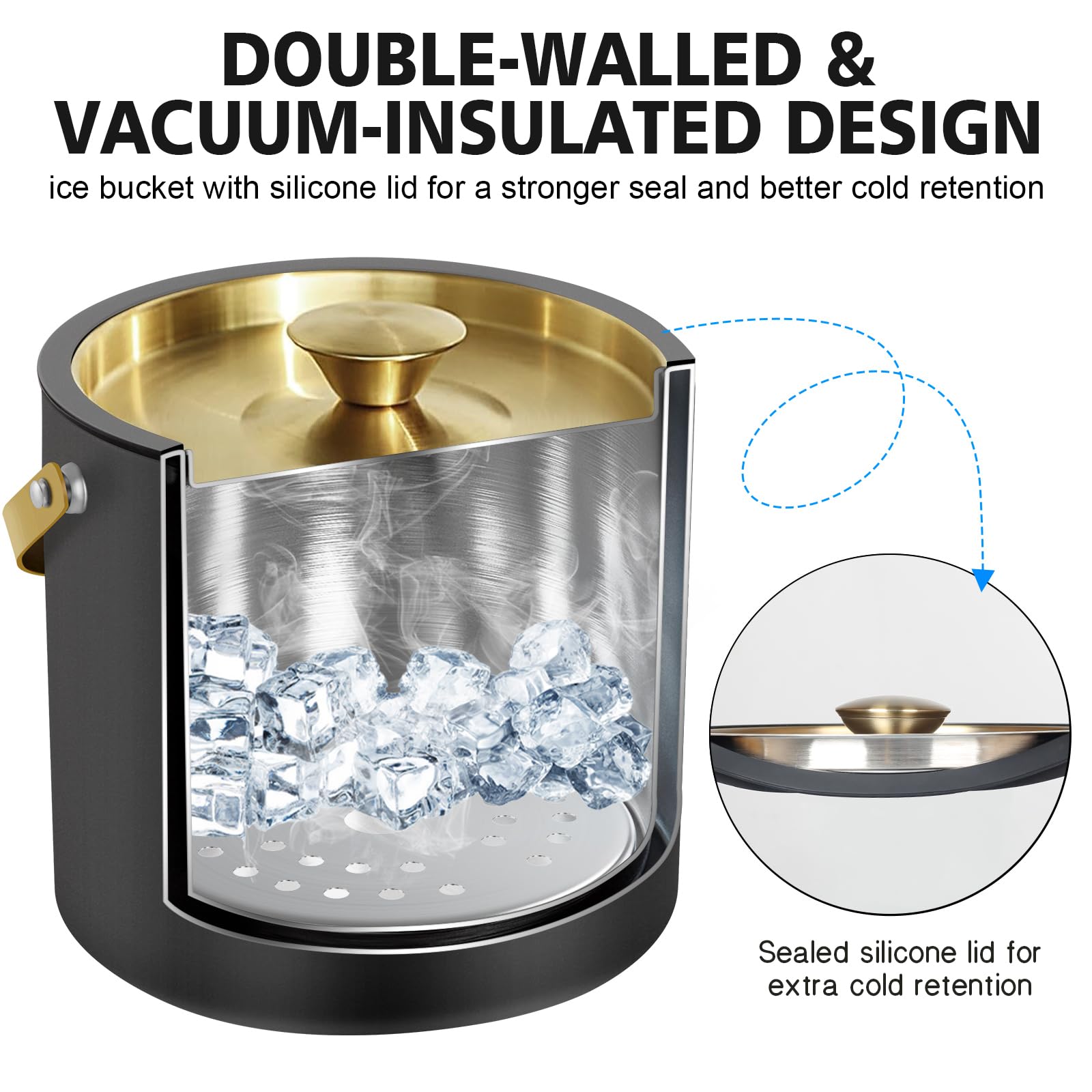 iHoo ice strainer demonstrates clear separation of ice from meltwater