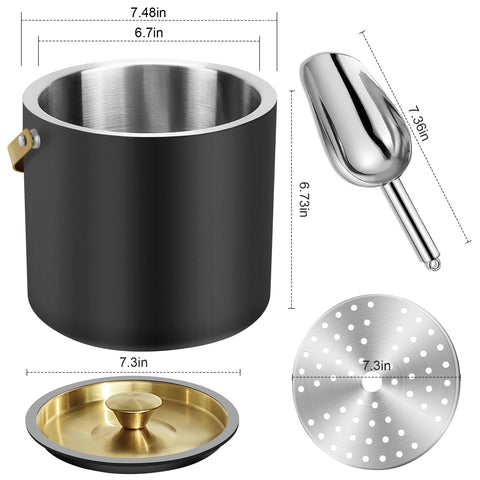 iHoo scoop hangs on side for quick, mess-free ice serving
