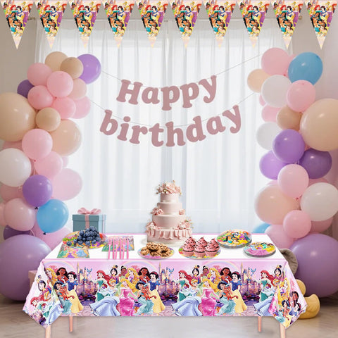IIDEA princess decorations with florals enhance the celebration mood.