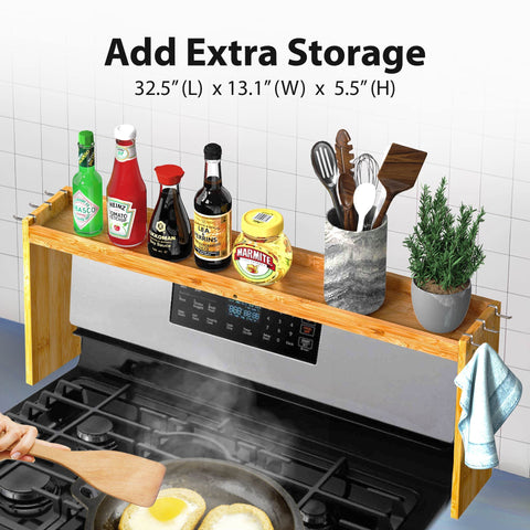 IIIOIIIA stove-top spice rack six-hooks keeps utensils within reach