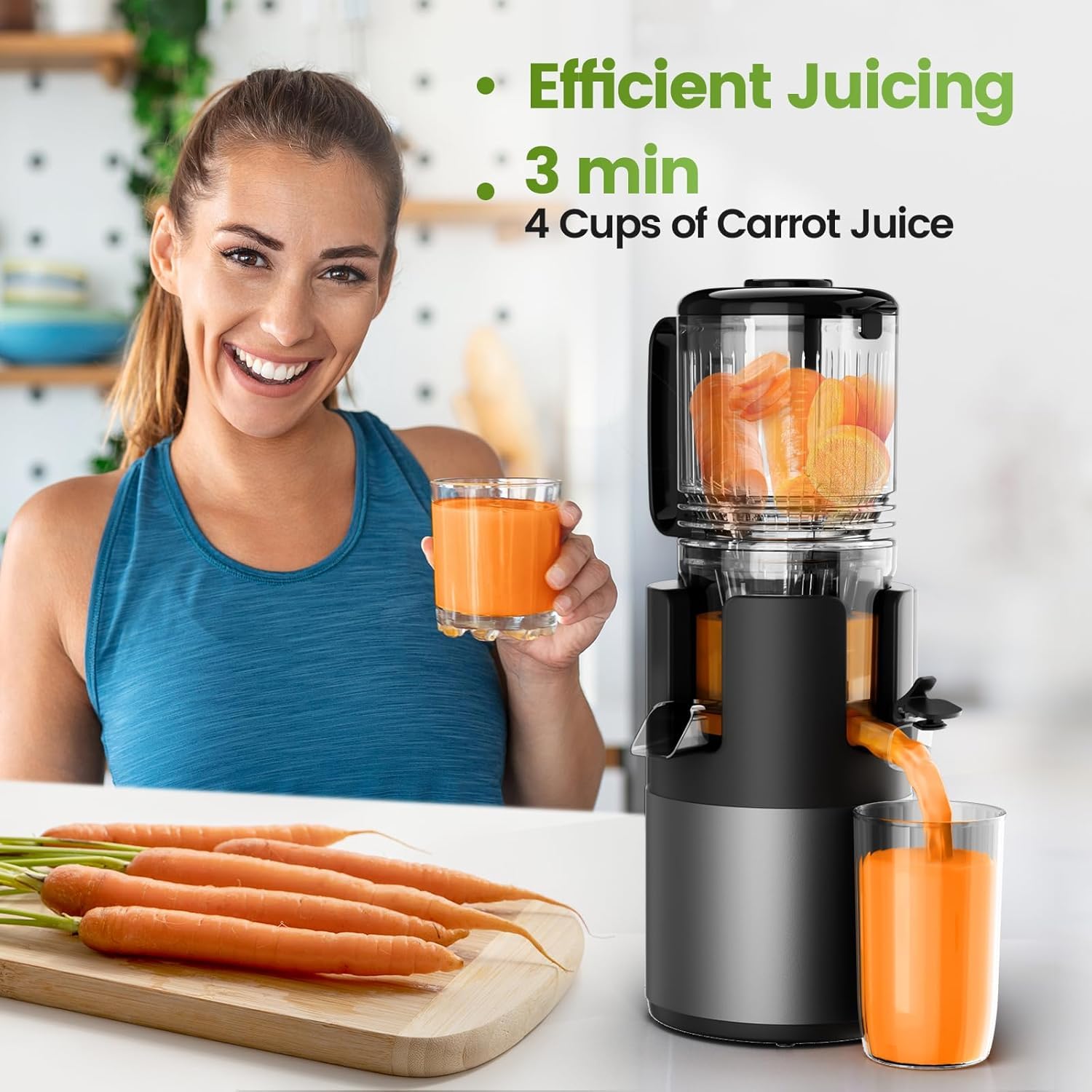 IIUIPI juicer reverse function to unclog the juice path