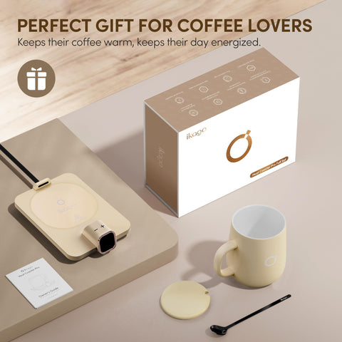 Ikago compact gift-ready packaging includes mug, lid, and spoon