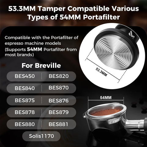 IKAPE tamper interchangeable springs adapt to different beans.