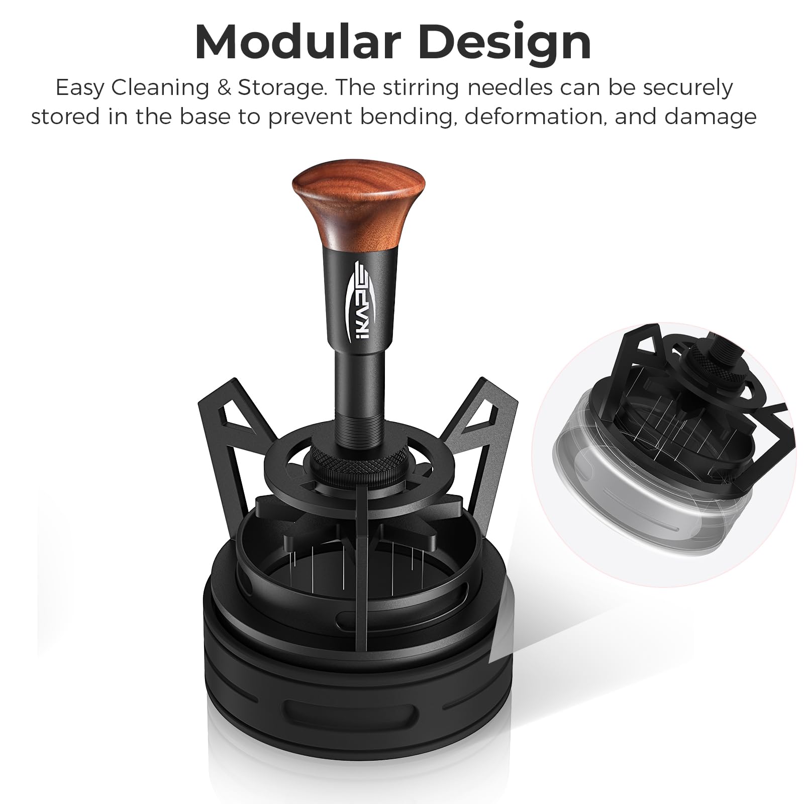 IKAPE V3 WDT Tool fits 58mm portafilters for consistent shots.