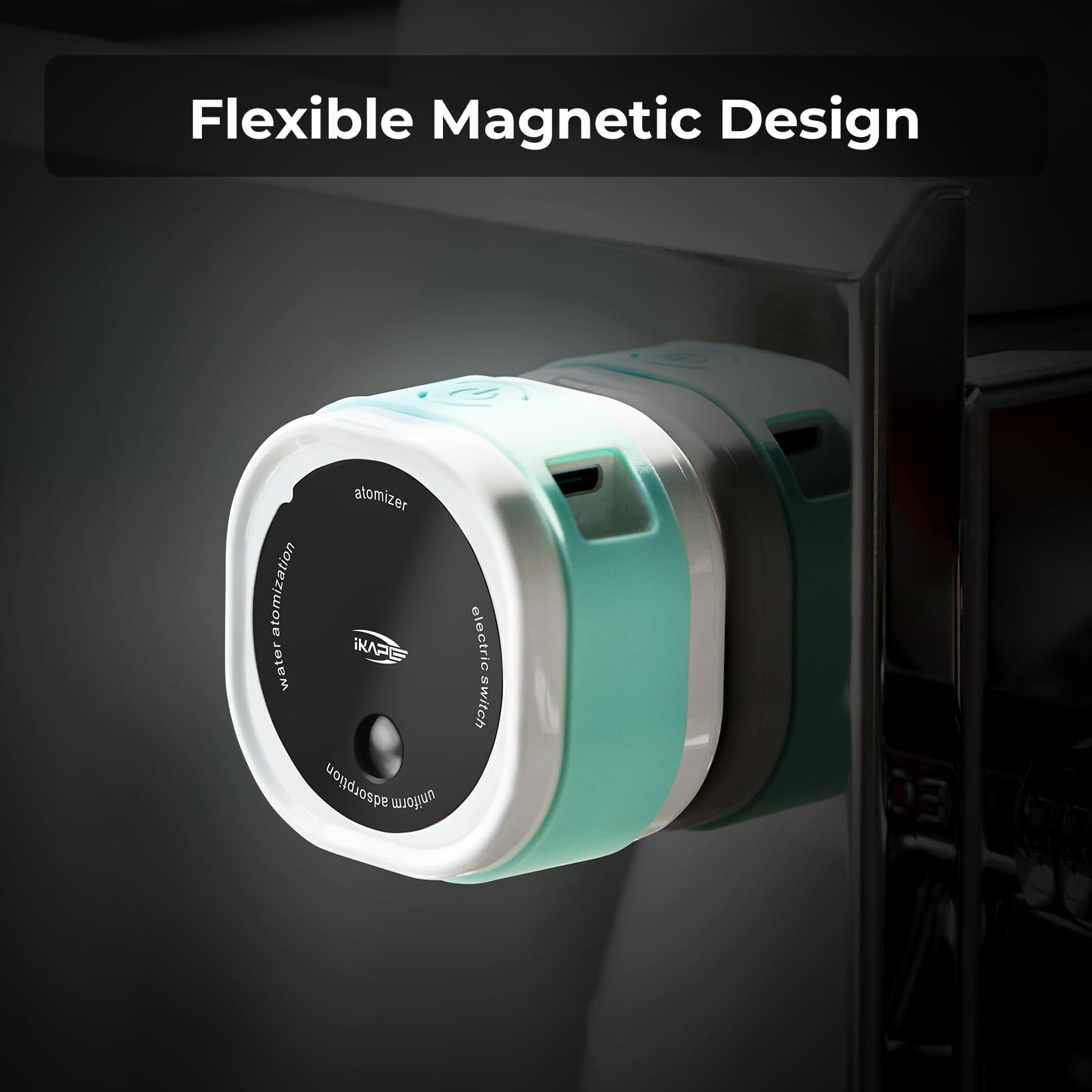 IKAPE magnetic base securely attaches to espresso machine for easy access