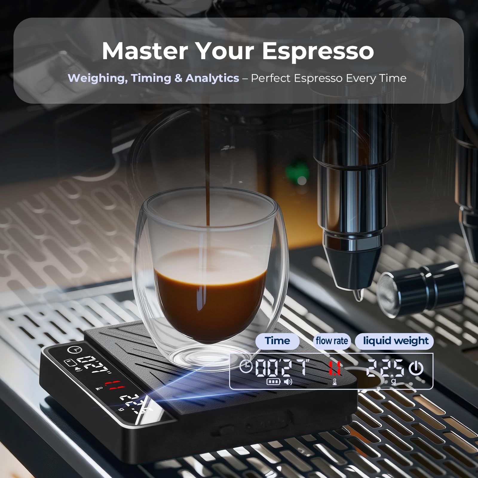 IKAPE scale with 2 kg capacity supports large batches with high precision.