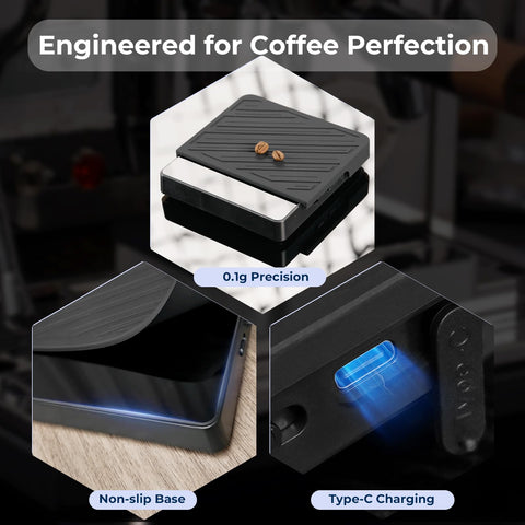 IKAPE LED display provides clear readouts during busy brewing sessions.