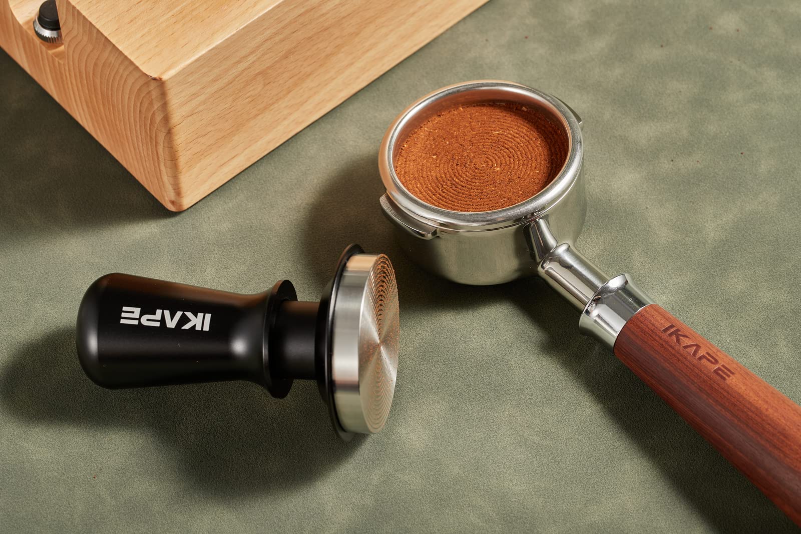 IKAPE rust-proof stainless steel tamper keeps your setup durable and safe