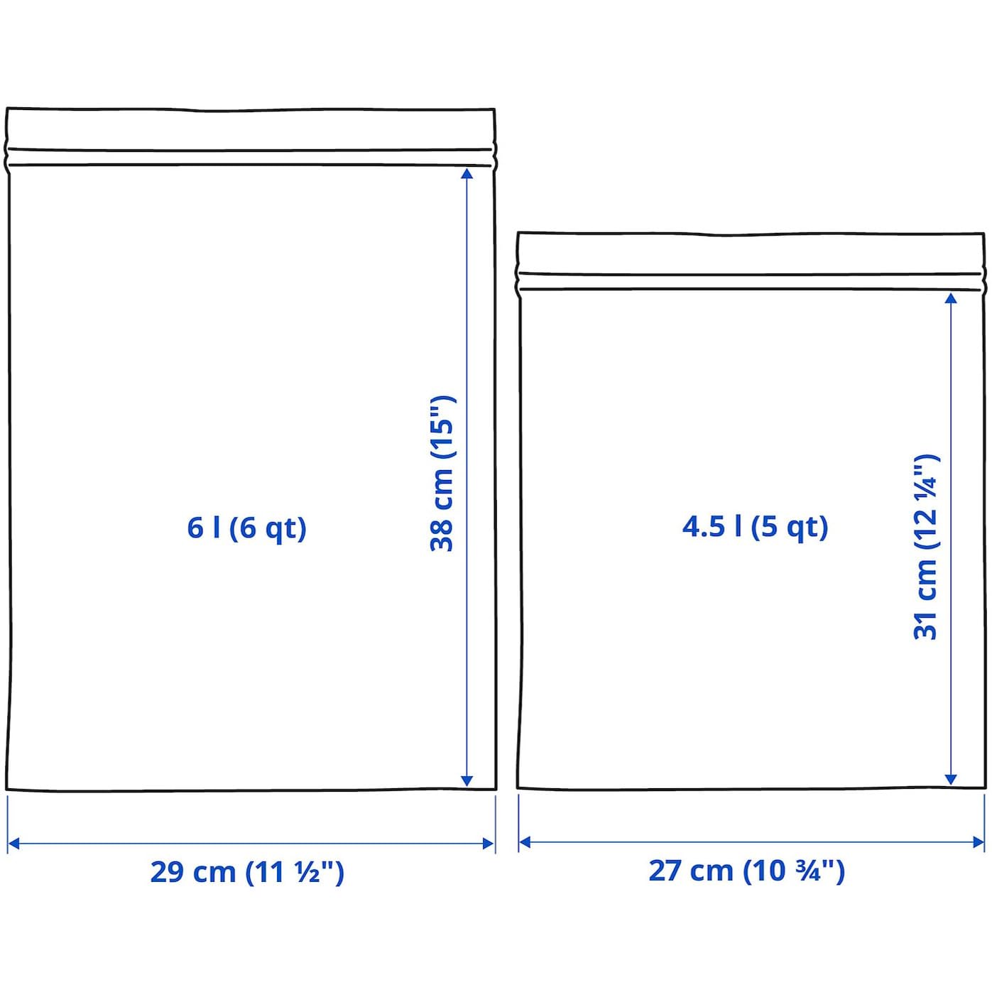 IKEA ISTAD freezer bags in use for bulk prep and organized storage.